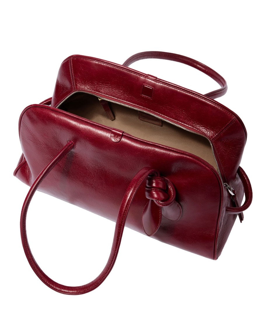 Jacquemus Bowling Bag In Lacquered Cowhide Leather