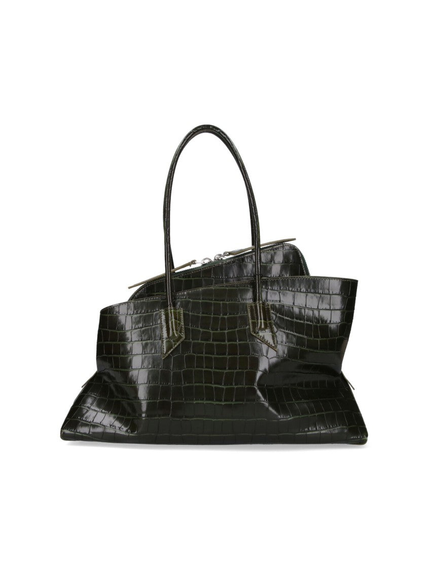 The Attico "La Passeggiata" Medium Shoulder Bag – Green