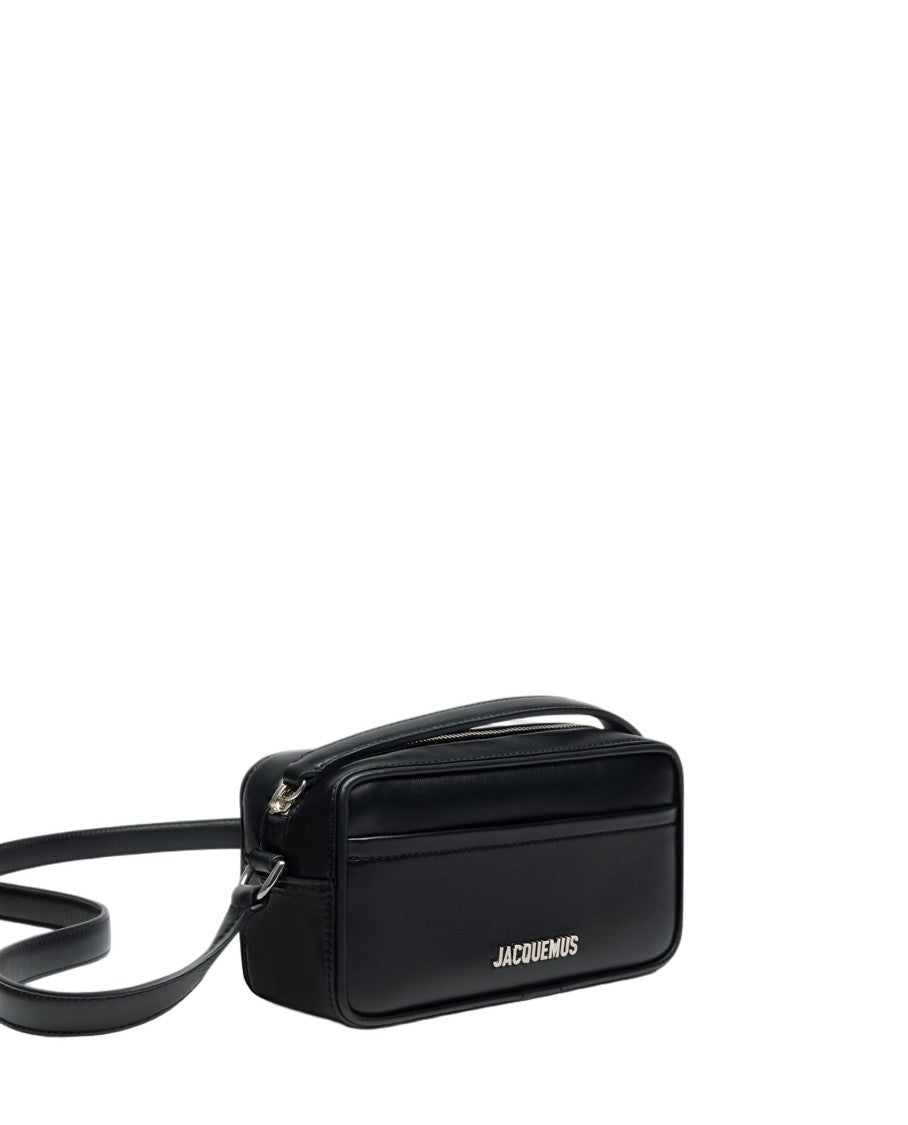Jacquemus Smooth Leather Rectangular Shoulder Bag With Zipper Closure