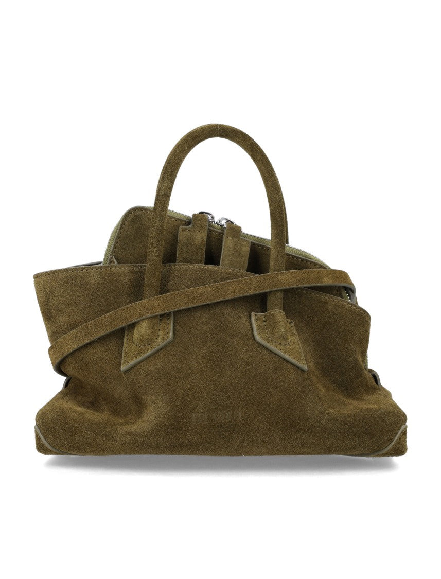 The Attico Suede Top Handle "La Passeggiata Mini" Bag