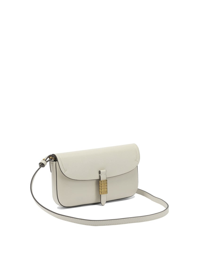 Pinko White Leather Crossbody Bag
