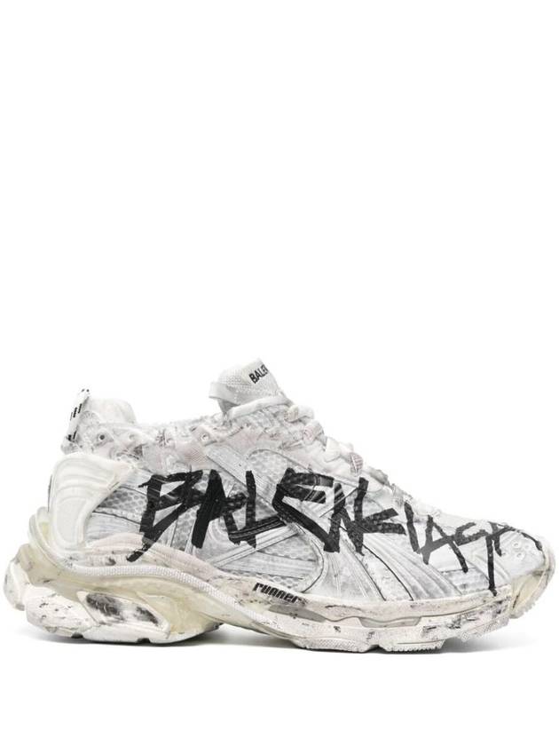 Luxury Balenciaga Trending 2025 Runner Graffiti Low Top Sneakers White