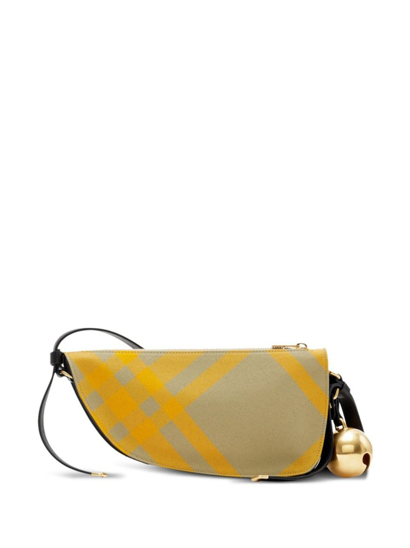 Burberry Curved Checkered Crossbody Bag