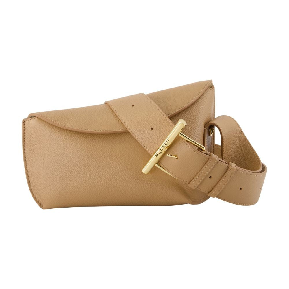 Alexander Mcqueen T-Bar Sling Crossbody Bag In Smooth Calfskin