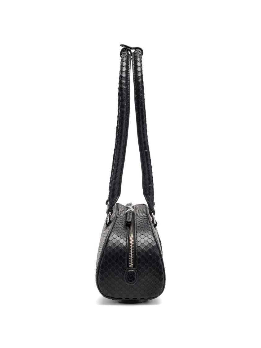 Diesel Elongated Handbag With Textured Snake-Like Pattern