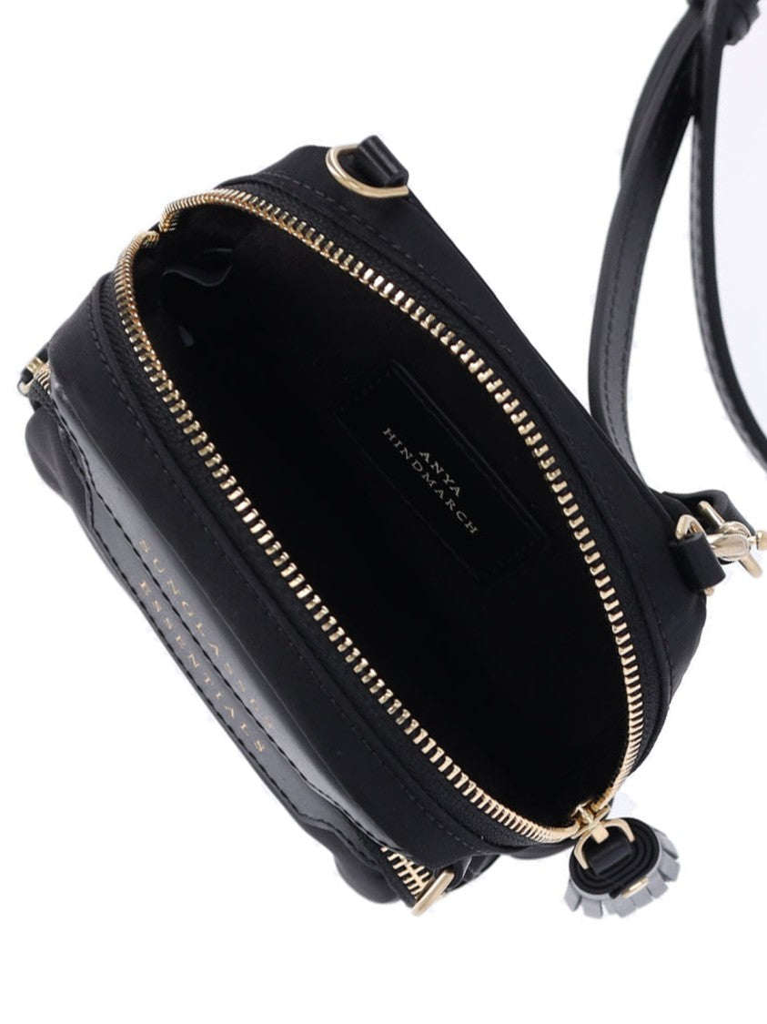 Anya Hindmarch Compact Black Nylon Shoulder Bag