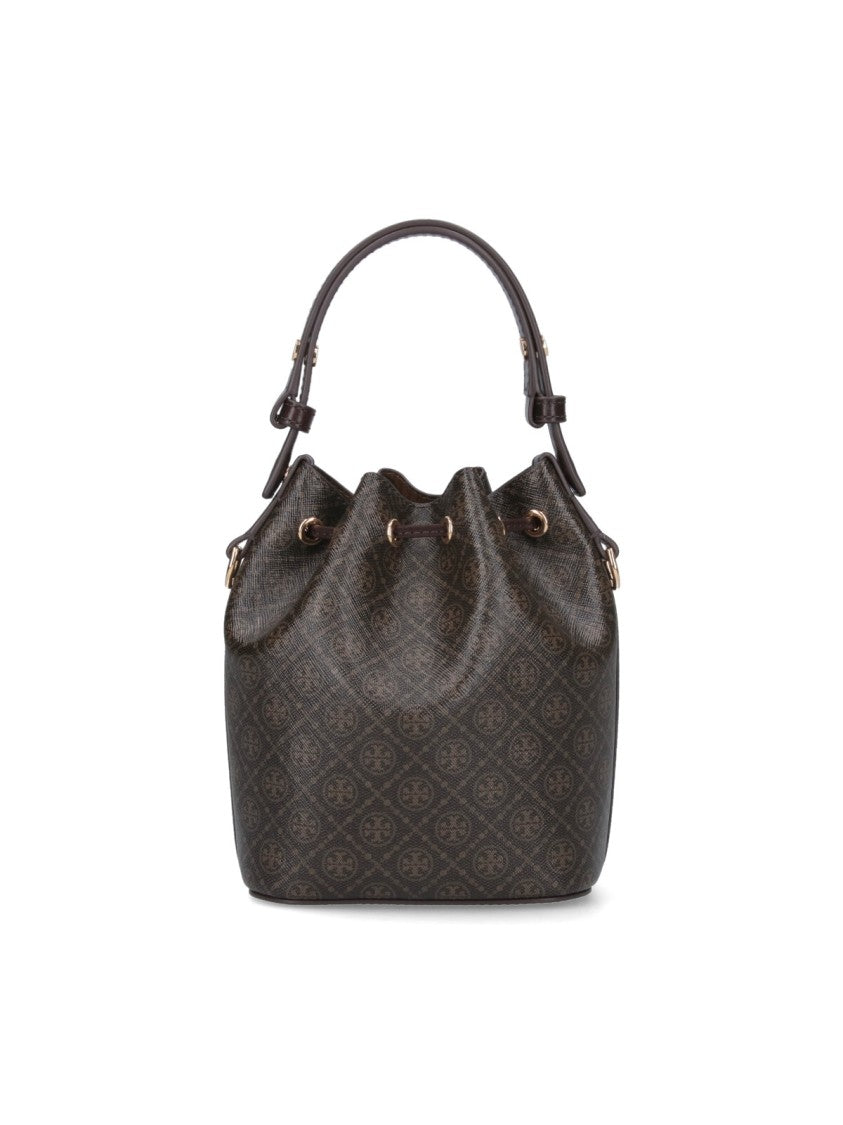 Tory Burch "T Monogram" Mini Bucket Bag
