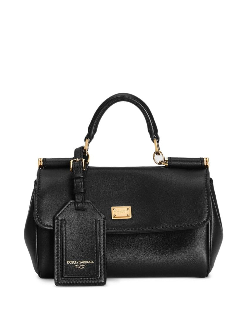 Dolce & Gabbana Rectangular Black Leather Handbag