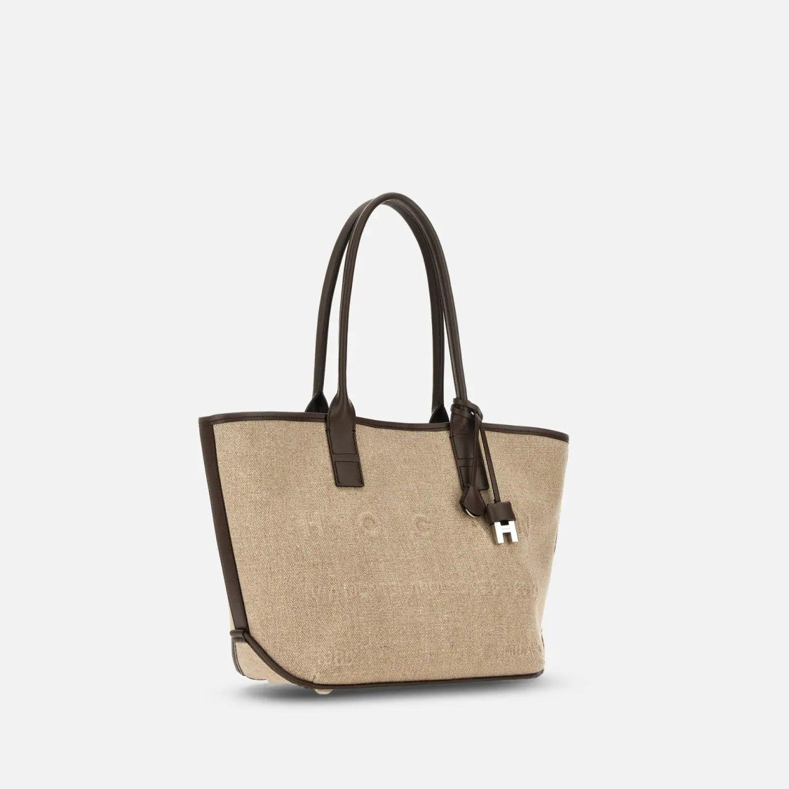 Hogan Mastice Address Shopping Piccola Linen Shopping Bag