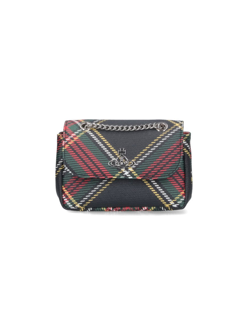 Vivienne Westwood “Small” Tartan Chain-Handle Bag – Multicolor
