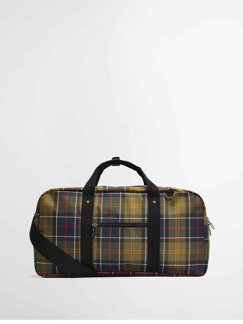 Barbour Torridon Tartan Holdall With Leather Accents