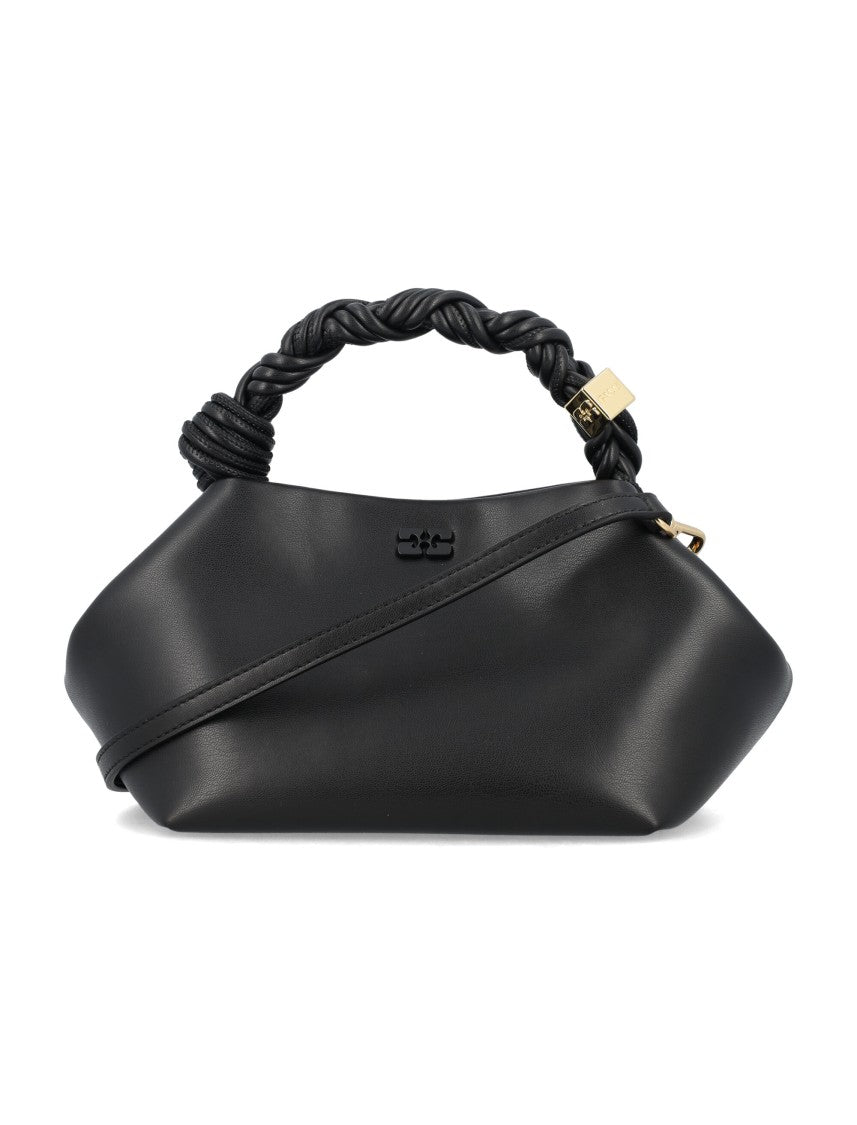 Ganni Small Bow Braided Bag