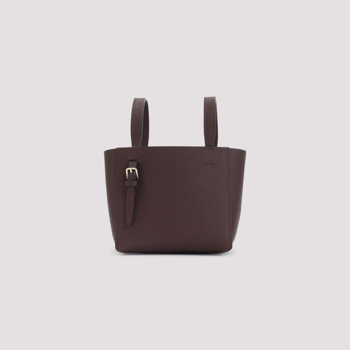 Valextra Bucket Mini Dark Red Calf Leather Shoulder Bag