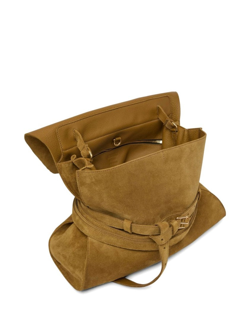 Moschino Suede-Like Structured Bag
