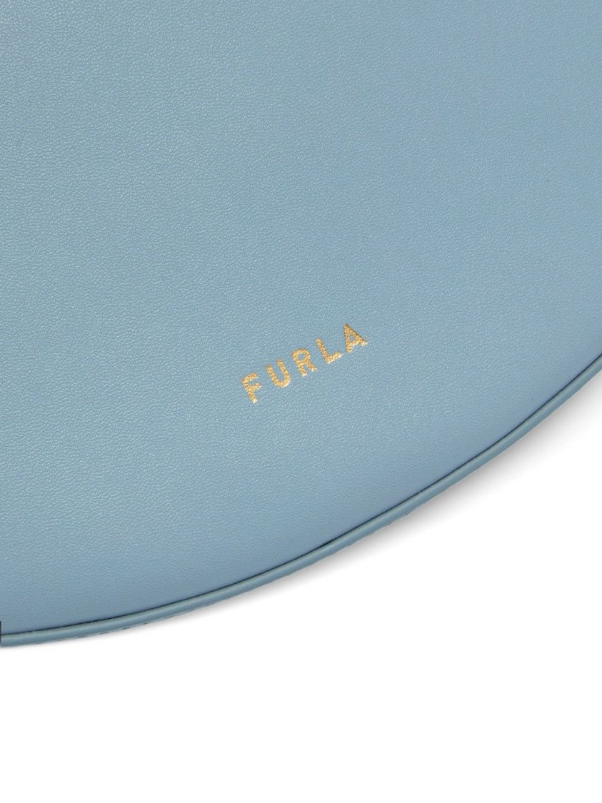 Furla Crescent Handbag With Gold Accents