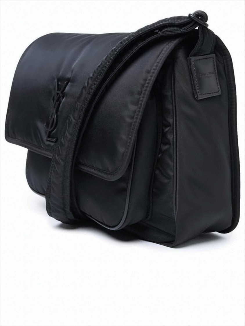 Saint Laurent Structured Black Polyamide Crossbody Bag