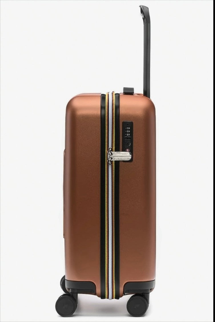 K-Way Hardside Carry-On Luggage With Geometric Logo