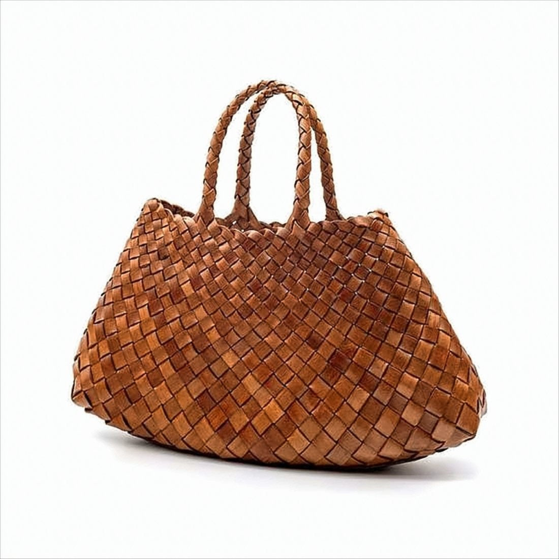 Dragon Diffusion Artisanal Woven Buffalo Leather Tote