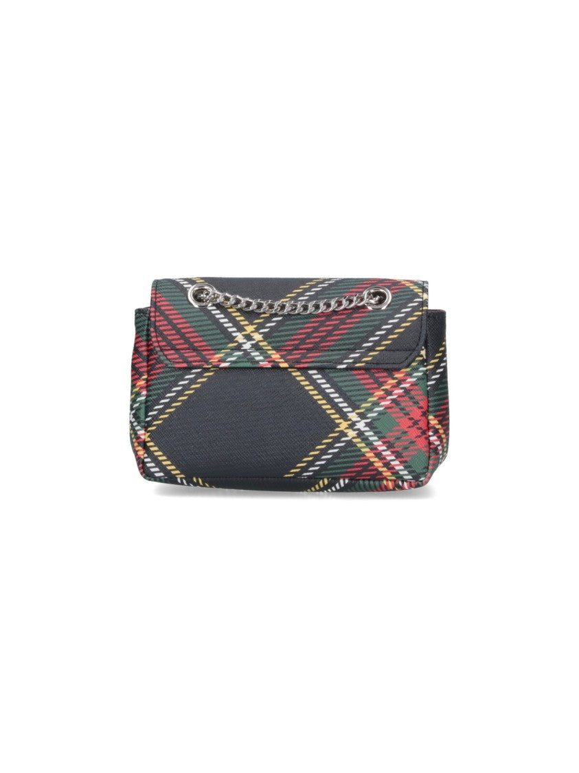 Vivienne Westwood “Small” Tartan Chain-Handle Bag – Multicolor