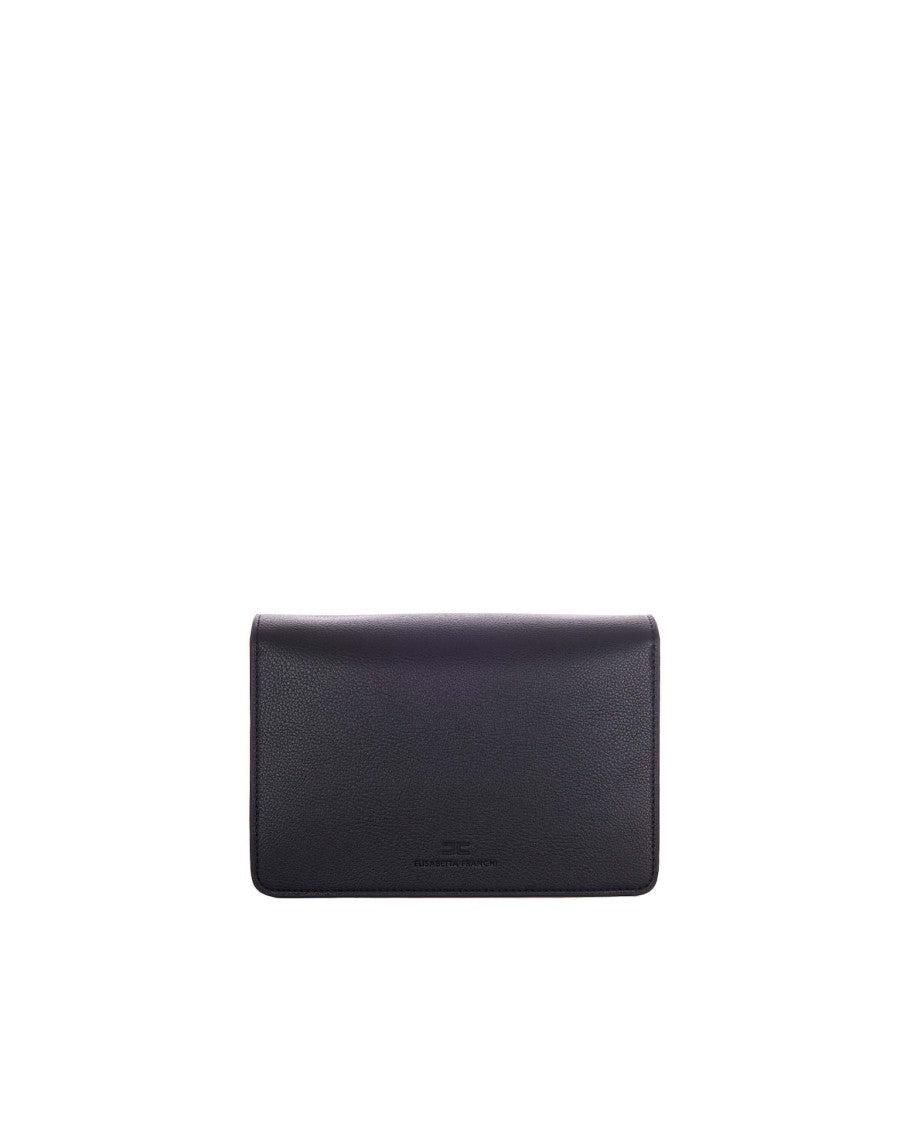 Elisabetta Franchi Black Bag With Gold Details