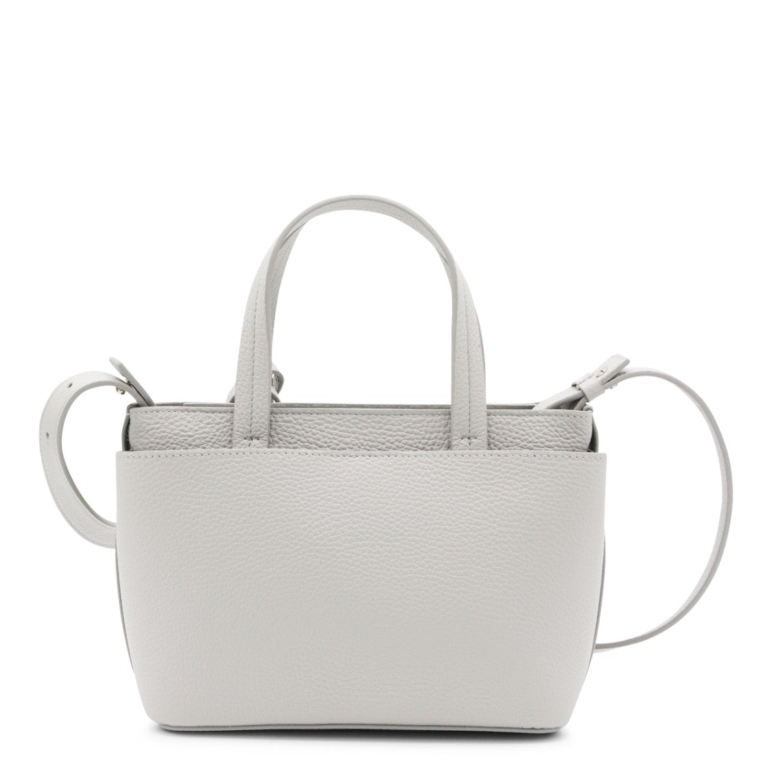 Fabiana Filippi Grey Leather Top Handle Bag
