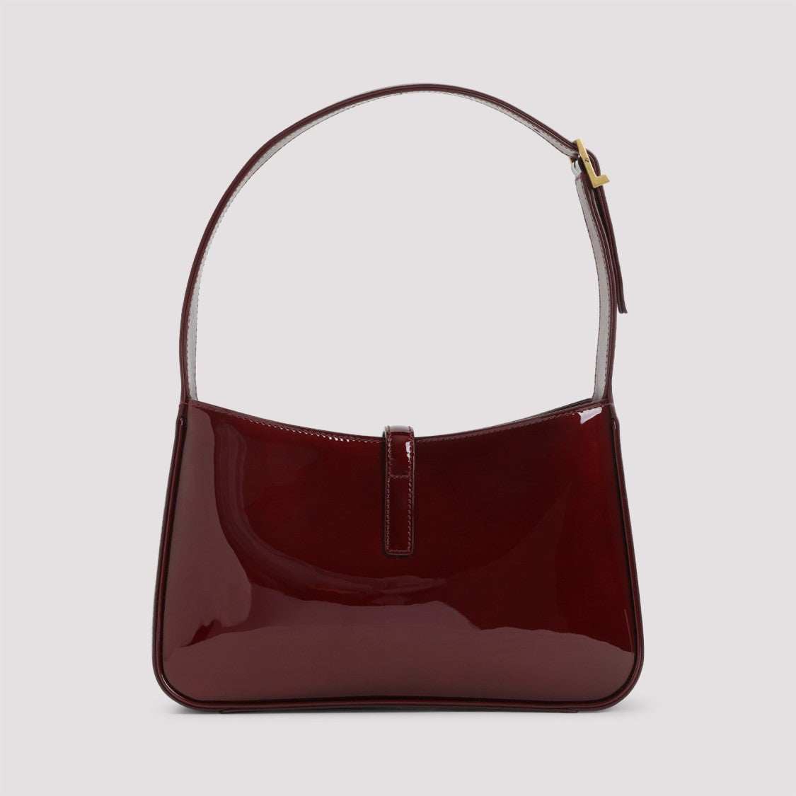 Saint Laurent Le 5 À 7 Burgundy Leather Shoulder Bag