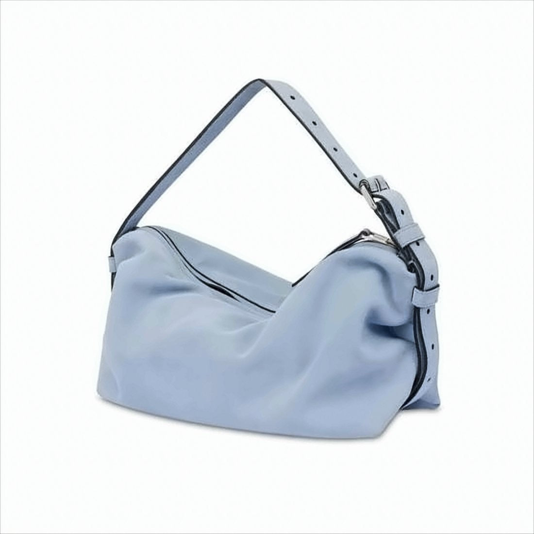 Moschino Soft Calf Leather Shoulder Bag