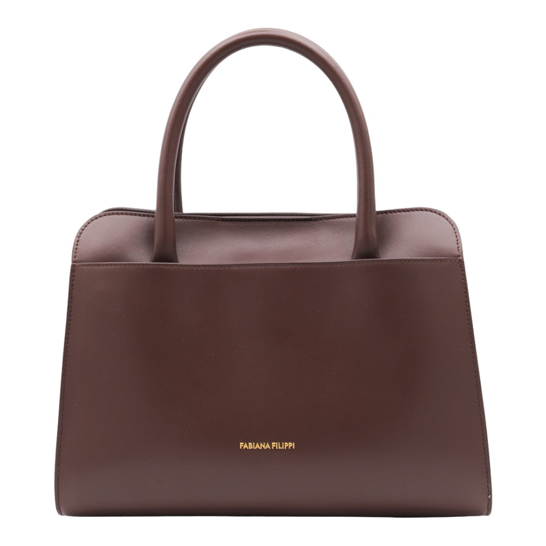 Fabiana Filippi Structured Handbag In Deep Brown