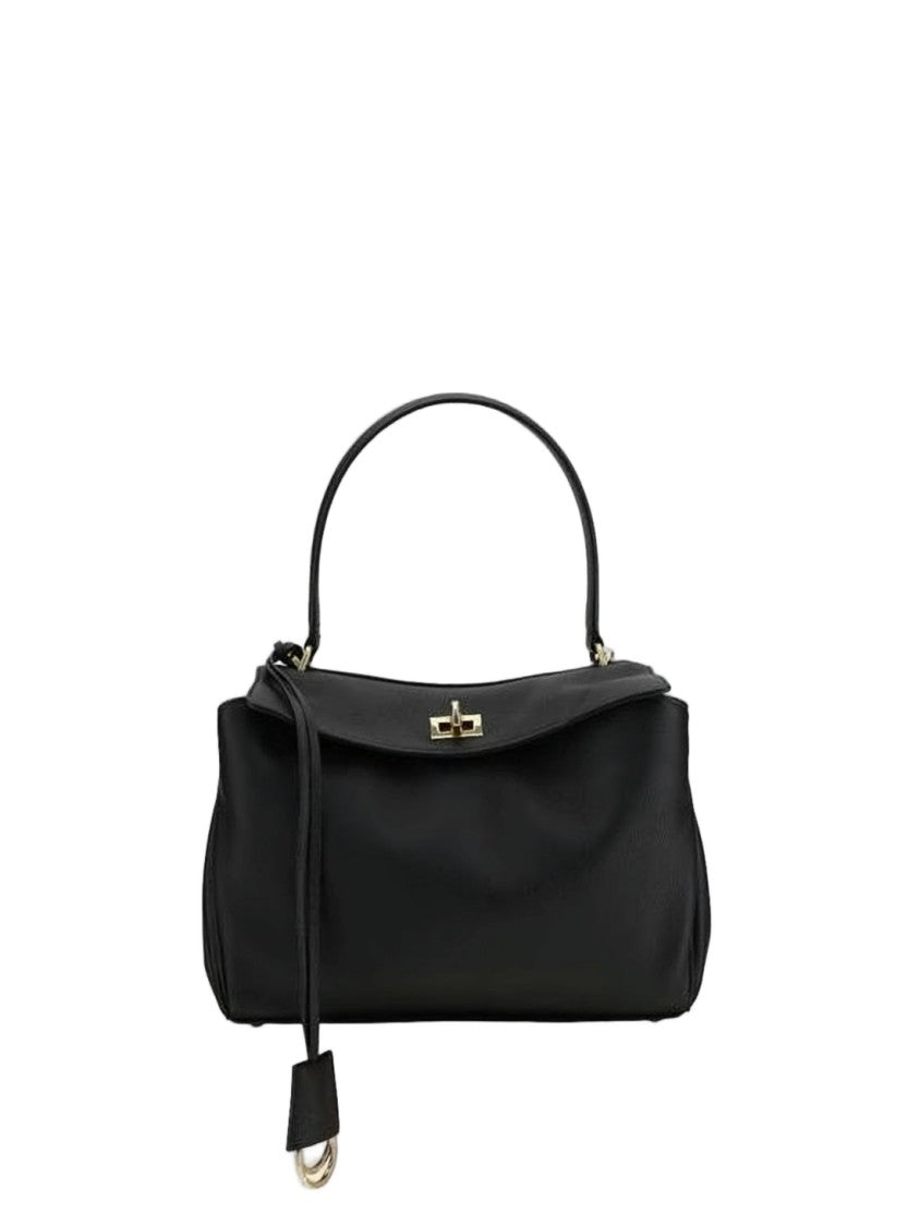 Balenciaga Structured Smooth Cowhide Crossbody Bag