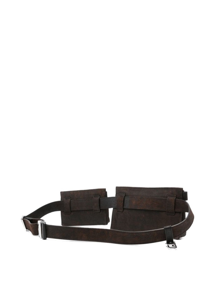 Vivienne Westwood Brown Logo Zip Bag