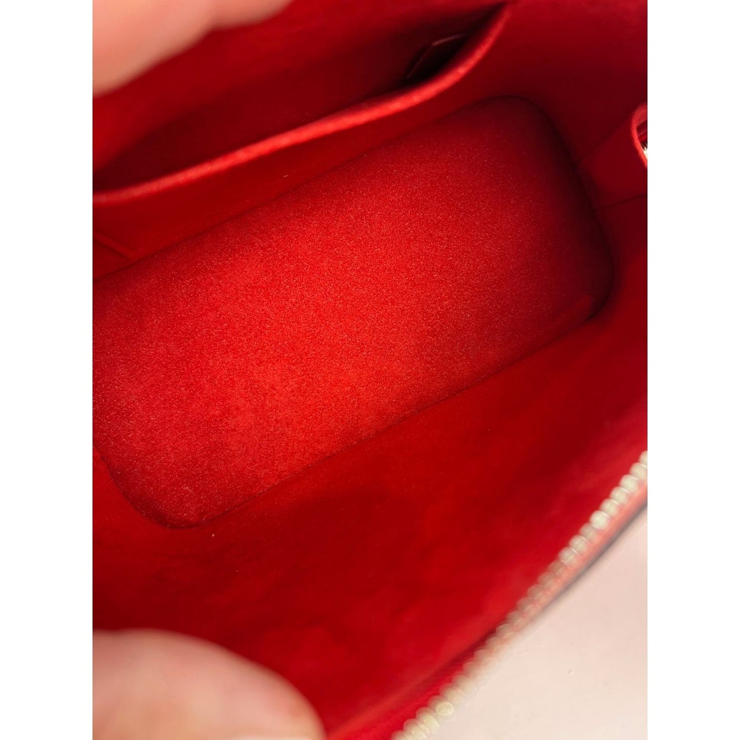 Louis Vuitton Alma BB Epi Coquelicot Handbag