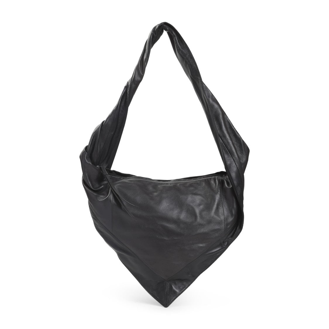 Lemaire Scarf Small Dark Brown Lamb Leather Shoulder Bag