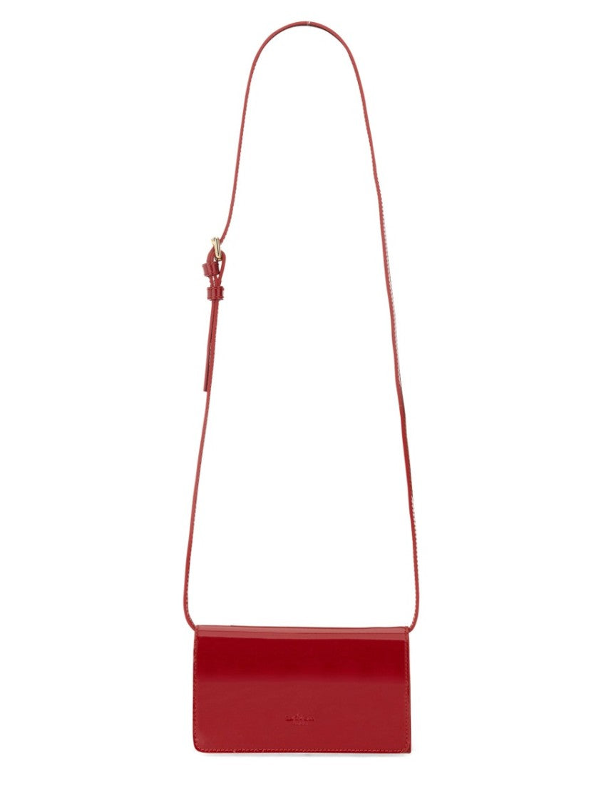 Kiton Compact Calfskin Shoulder Bag