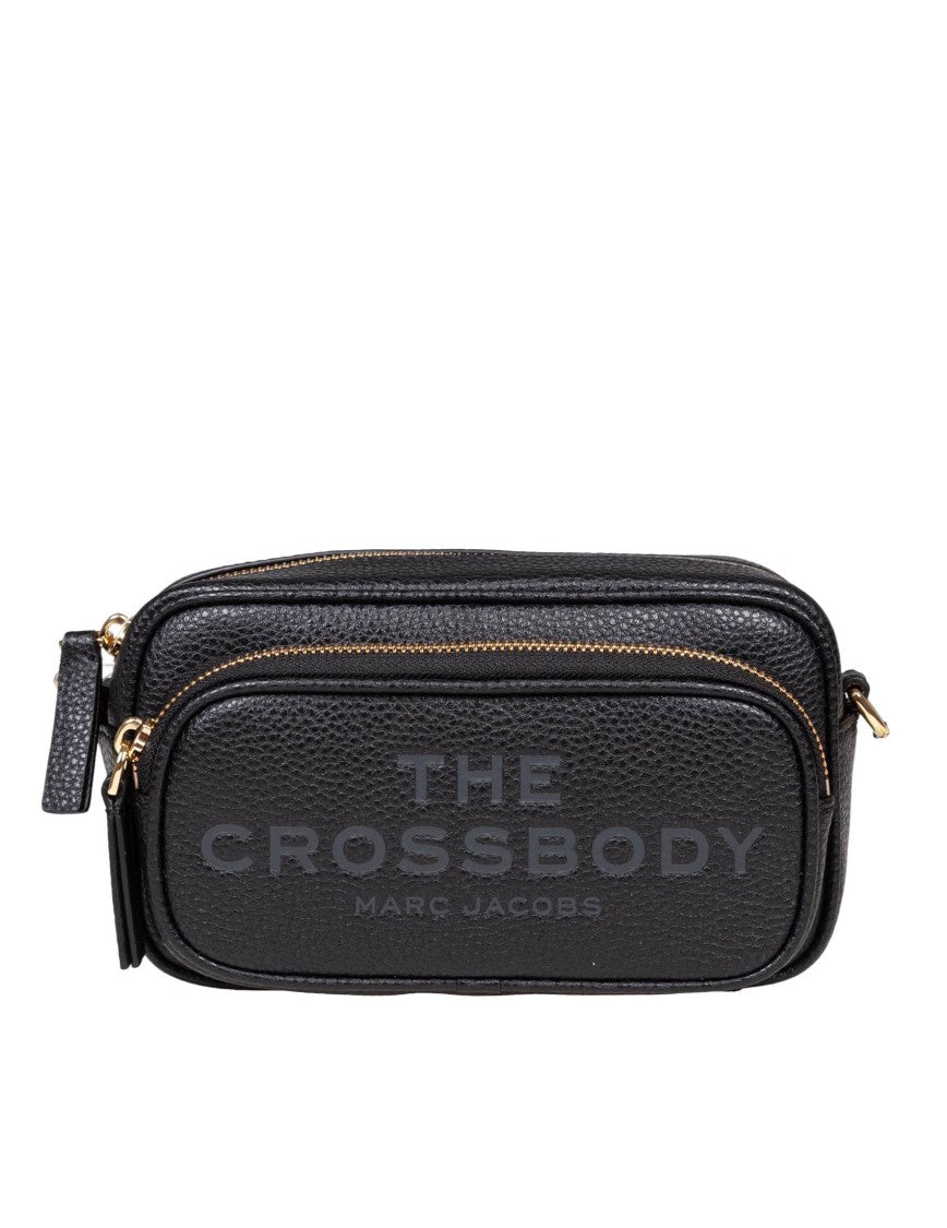 Marc Jacobs The Crossbody Tote Leather Bag Black Color