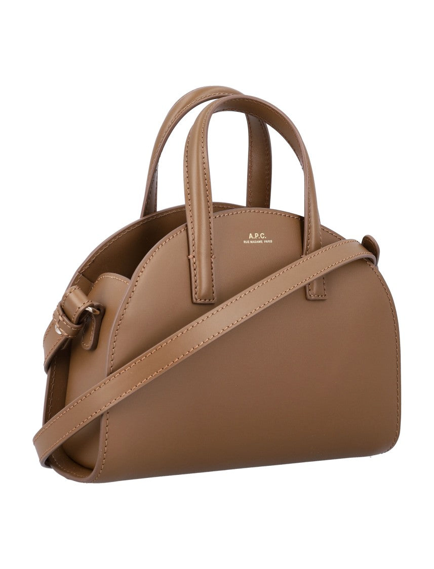 A.P.C. Small Rounded Leather Tote With Dual Handles