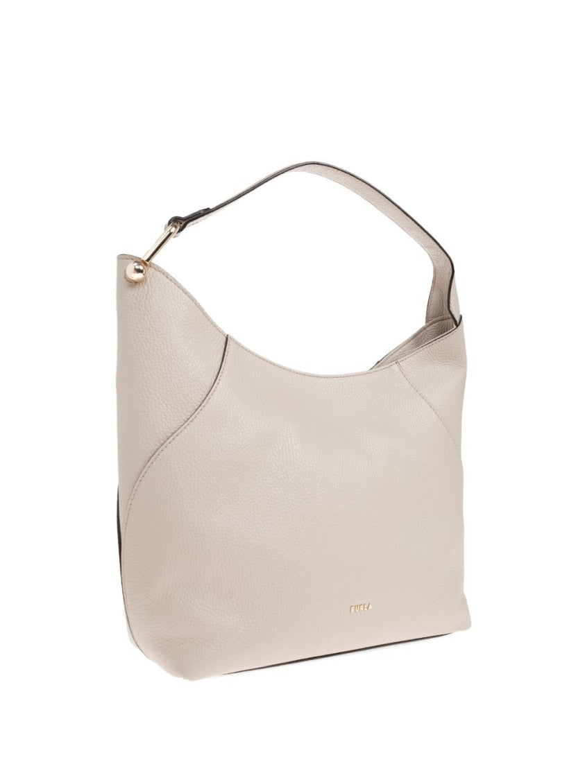 Furla Minimalist Pebbled Leather Handbag