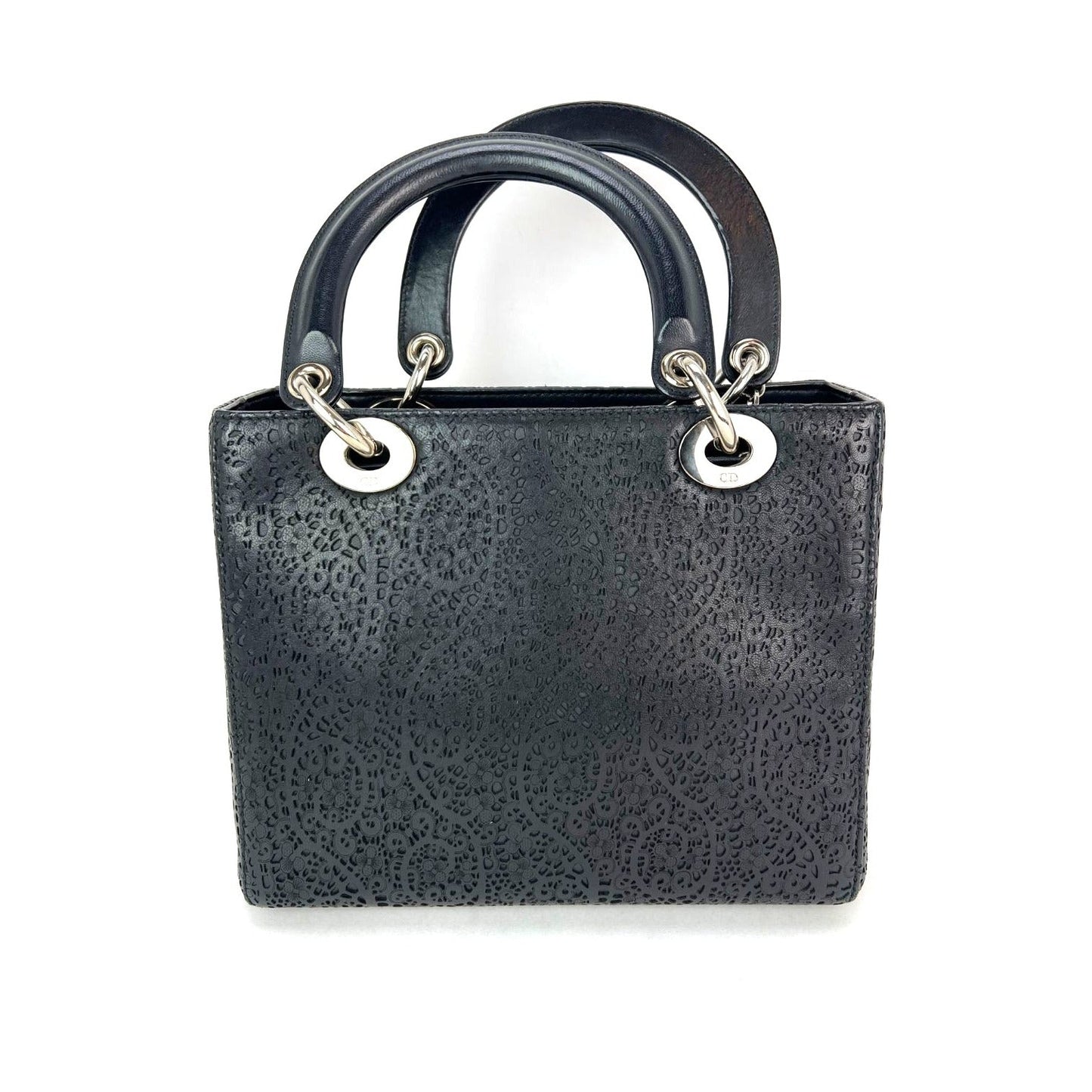 Dior Medium Lady Laced Leather Tote Bag