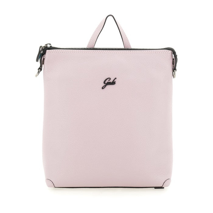 Gabs Lilac Leather Backpack With Zip Closure