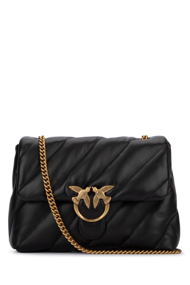 Pinko Quilted Leather Shoulder Bag