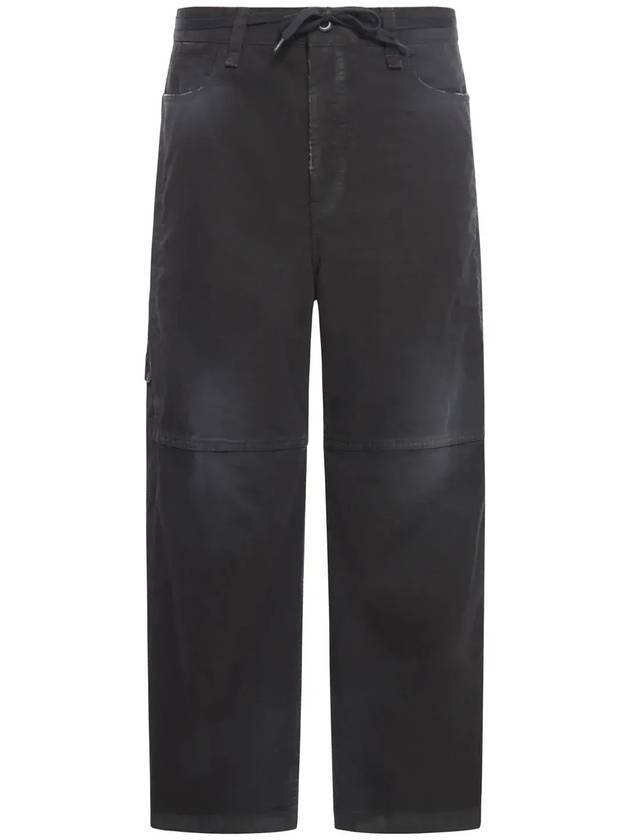 Luxury Balenciaga Trending 2025 Cropped Cargo Straight Pants Black