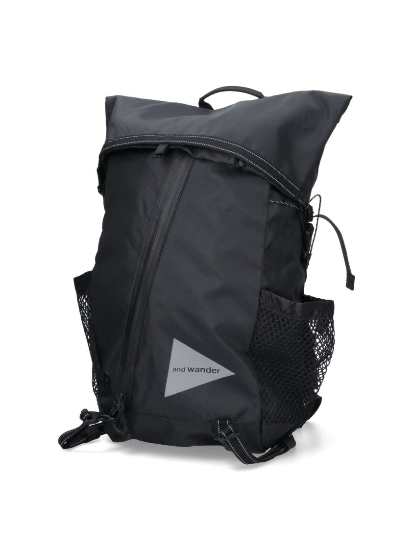 And Wander Structured Black Bag With Minimalist Design