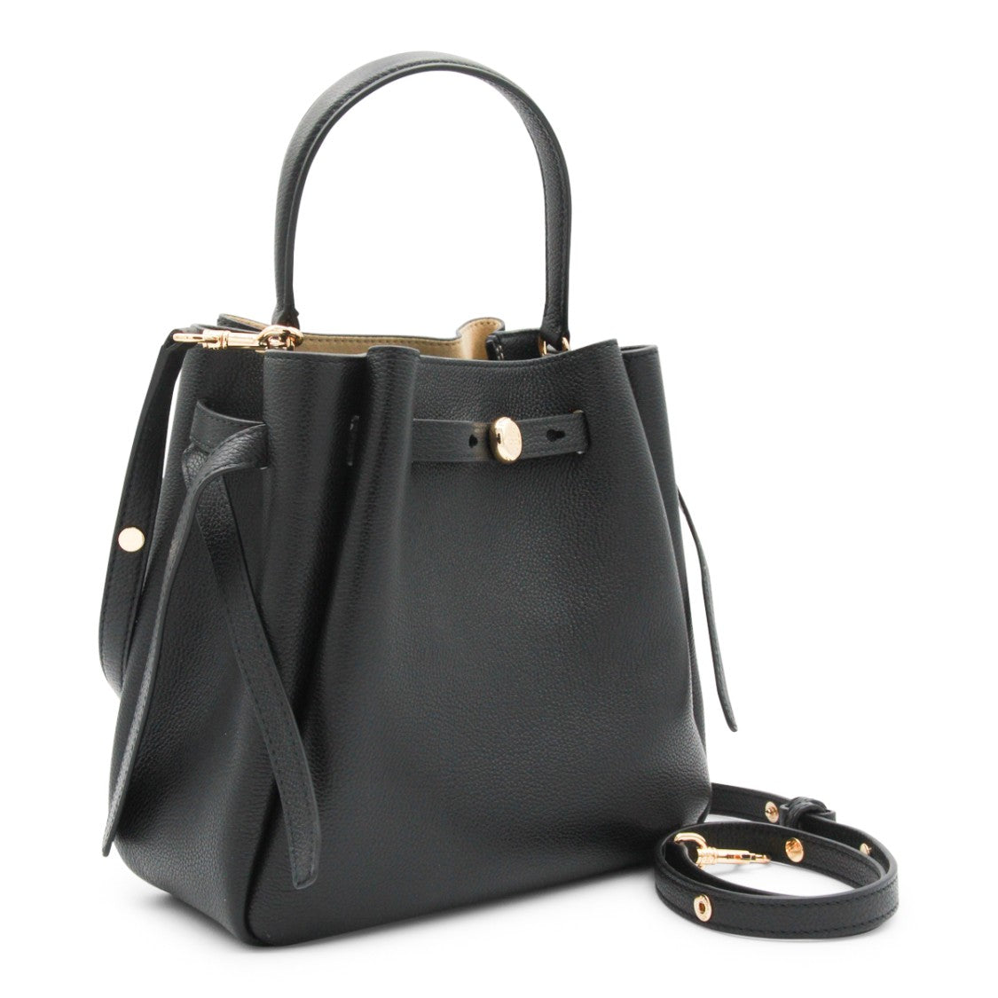 Tory Burch Black Leather Romy Satchel