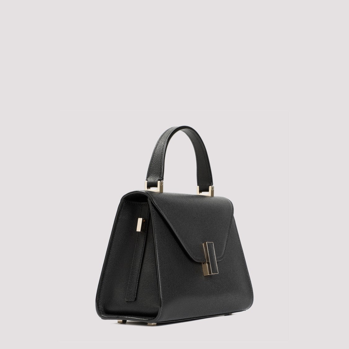 Valextra Black Iside Top Handle Mini Bag