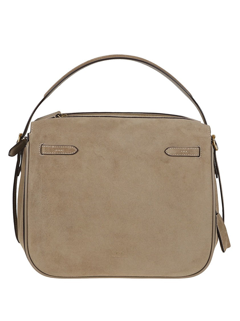 Polo Ralph Lauren Polo Id Bag In Suede Calfskin