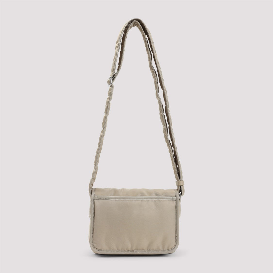 Saint Laurent Padded Nylon Shoulder Bag With Flap Closure