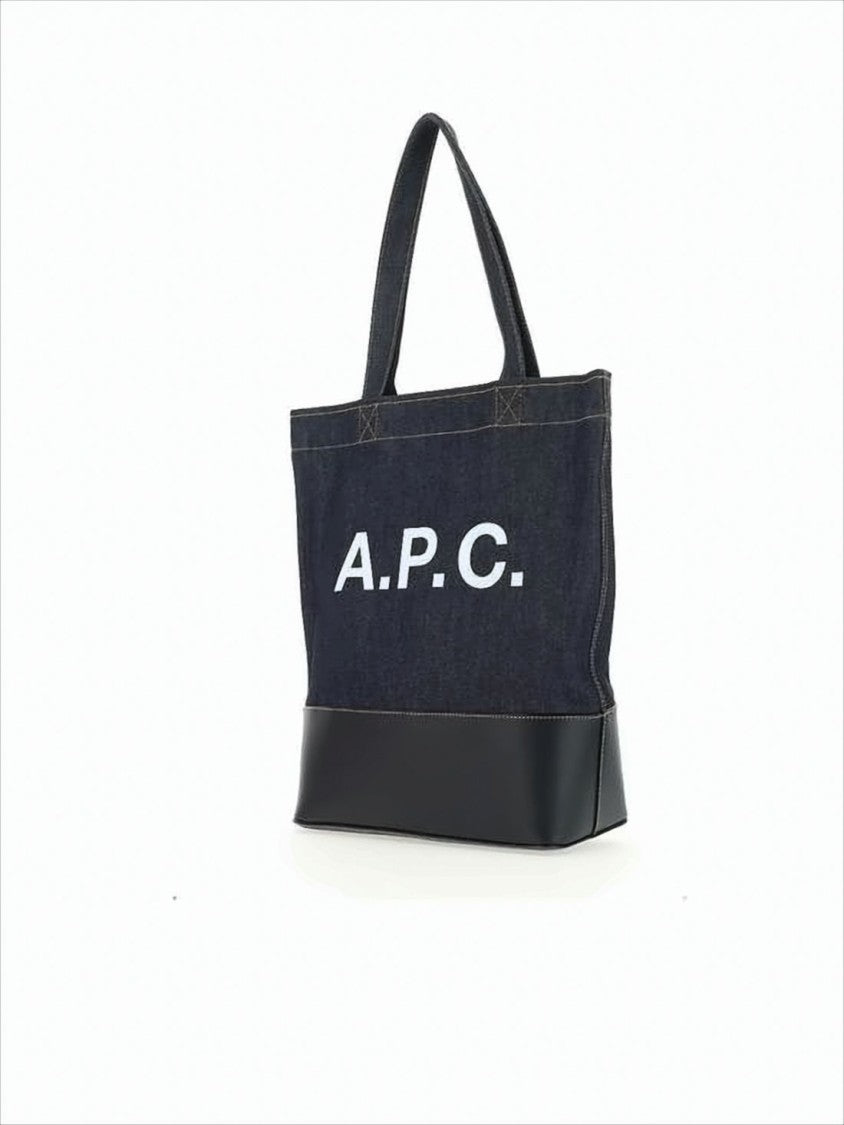 A.P.C. Structured Denim Tote Bag