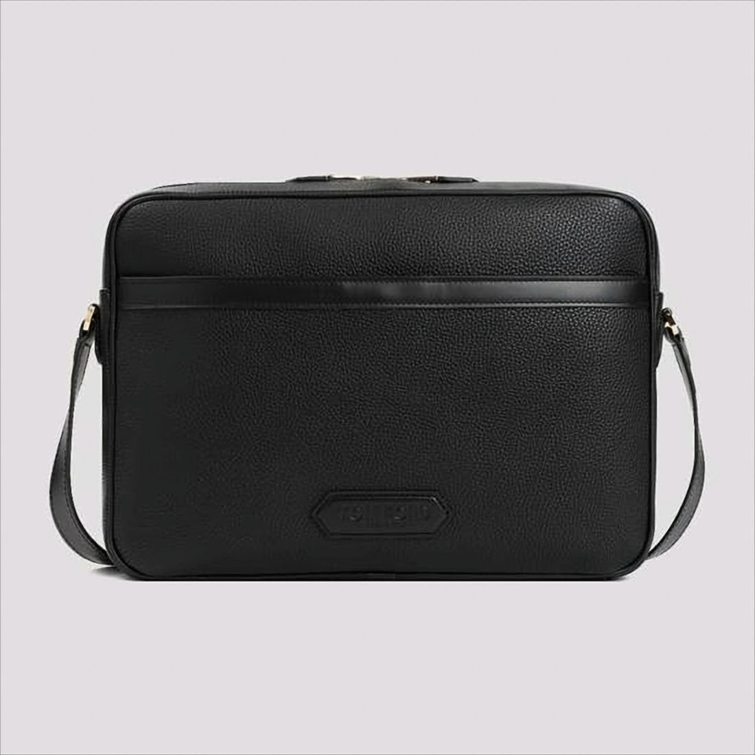 Tom Ford Textured Calf Leather Crossbody Bag With Gold-Tone Hardware