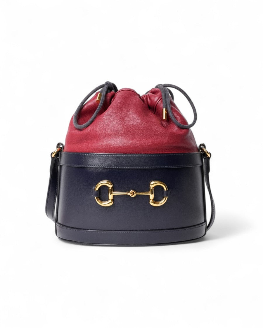 Gucci Horsebit 1955 Bucket Bag Medium Blue
