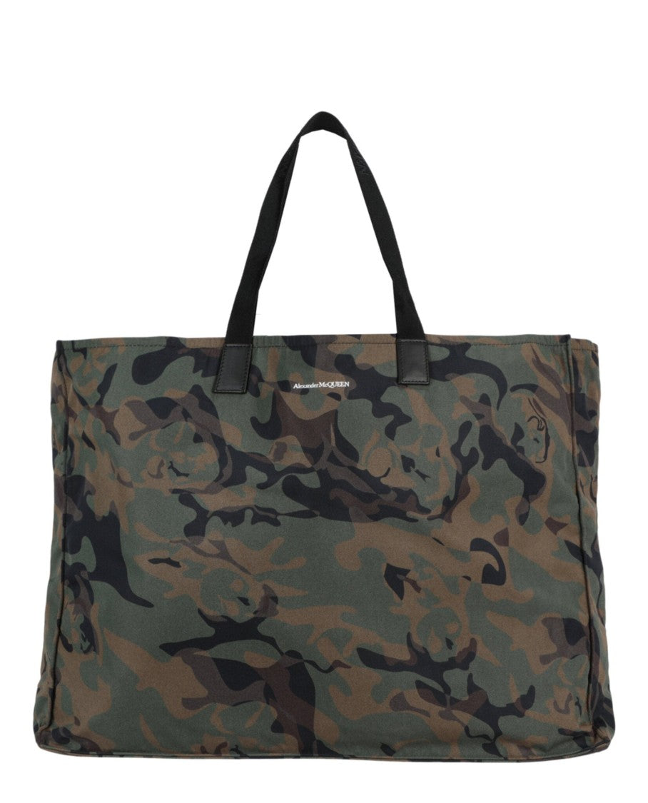 Alexander Mcqueen Camouflage Print Tote