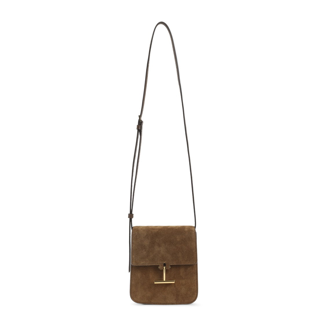 Tom Ford Brown Calf Leather Shoulder Bag